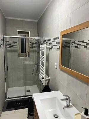 Salle de bains dans l'établissement Gite Chanay 100 m2 Tournus 3 chambres