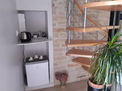 Cuisine ou kitchenette dans l'établissement 10 Côté Cour