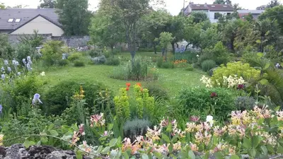 Jardin de l'établissement Maison d'hôtes des Perrières
