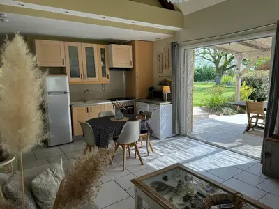 Cuisine ou kitchenette dans l'établissement Gîte de la Valière
