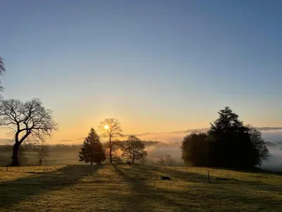 Paysage naturel près de la maison de vacances