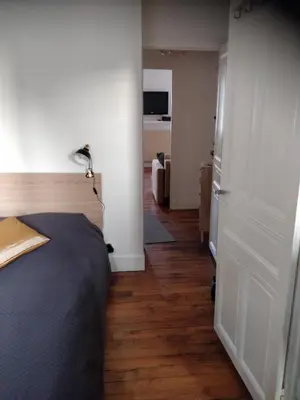 Un ou plusieurs lits dans un hébergement de l'établissement Cosy T2 38m2 - Centre-Ville Dijon- Gare/Darcy