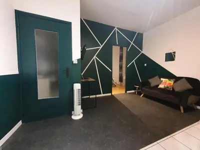 Coin salon dans l'établissement RnB Locations Mâcon