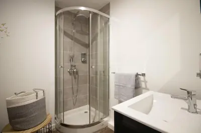 Salle de bains dans l'établissement STUDIO LE MOUTARDE