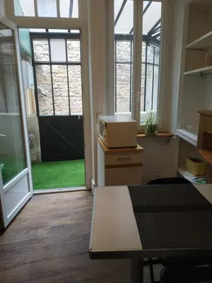 Cuisine ou kitchenette dans l'établissement Gite de la Madeleine 80 m2