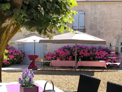 Jardin de l'établissement Chateau Saint Claude an der Saone