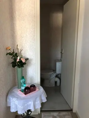 Salle de bains dans l'établissement Chateau Saint Claude an der Saone