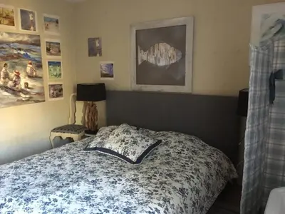 Un ou plusieurs lits dans un hébergement de l'établissement Chateau Saint Claude an der Saone
