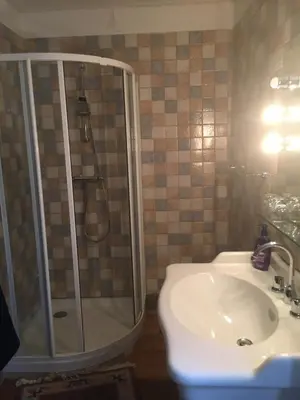 Salle de bains dans l'établissement Chateau Saint Claude an der Saone