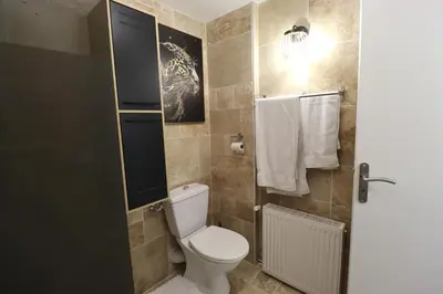 Salle de bains dans l'établissement gite des 3 rivières