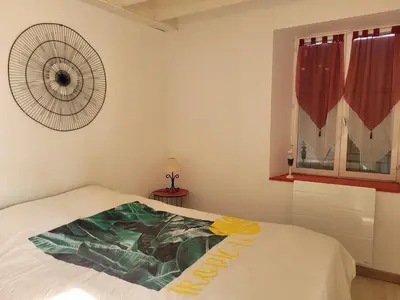 Un ou plusieurs lits dans un hébergement de l'établissement Gîte Le Four à Pain, 2 chambres, 2km du centre de Dole,