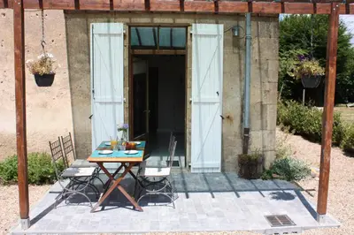 Terrasse ou espace extérieur de l'établissement Gîte Donjon