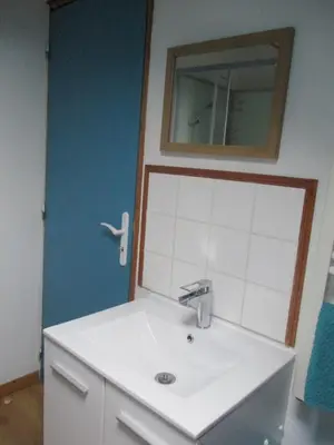 Salle de bains dans l'établissement Chambres d'Hôtes Roseland