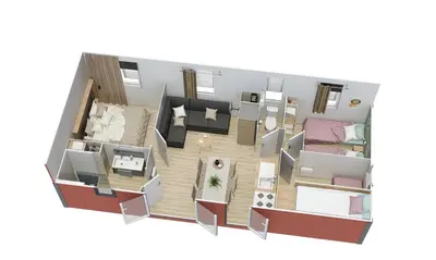 Plan de l'établissement Le Lodge Premium