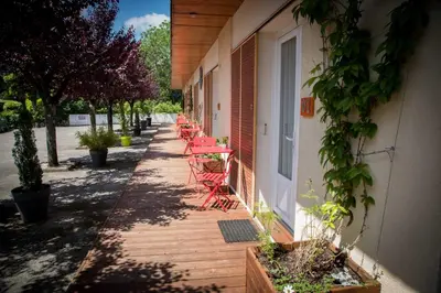 Jardin de l'établissement Hôtel Les Hauts de Meursault