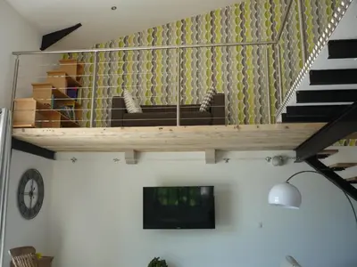 Télévision ou salle de divertissement dans l'établissement Atelier 2 - for 6 people with shared pool