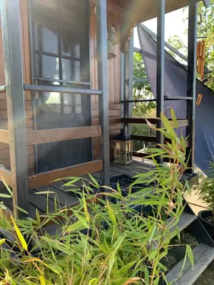 Jardin de l'établissement La roulotte d'Elicie