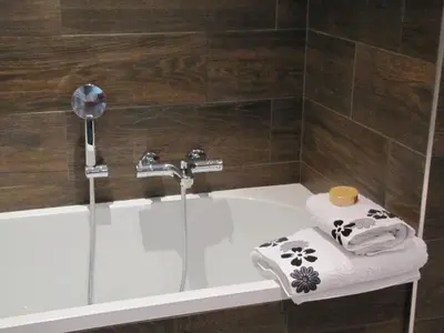 Salle de bains dans l'établissement Le Clos des Roseaux