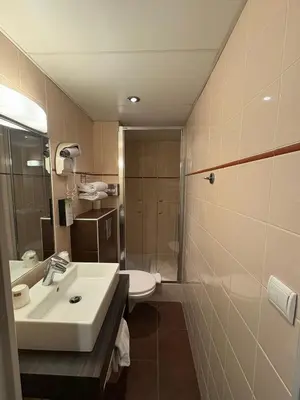 Salle de bains dans l'établissement Kyriad Hotel Dijon Gare