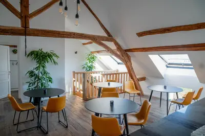 Coin salon dans l'établissement La Maison de Souhey