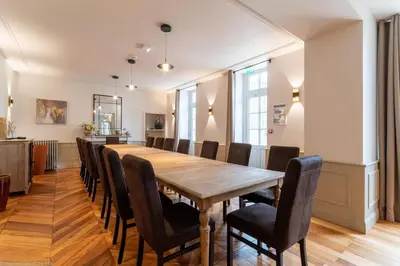 Cuisine ou kitchenette dans l'établissement Manoir de Villamont