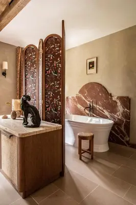 Salle de bains dans l'établissement Relais Bernard Loiseau