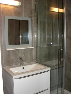 Salle de bains dans l'établissement Camping Moulin de Collonge