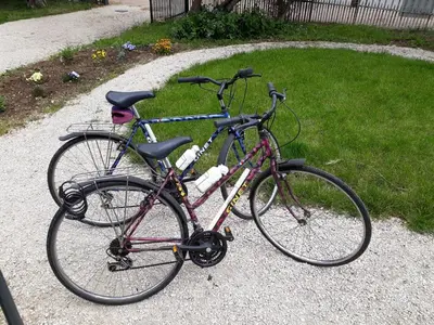 Vélo sur le terrain de l'établissement La Layotte ou dans les environs