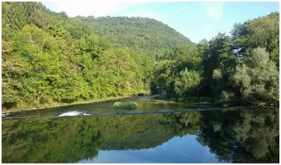 Paysage naturel près de la maison de vacances