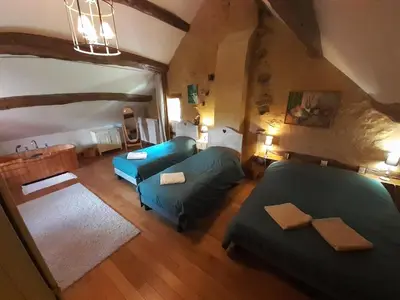Coin salon dans l'établissement Maison Blanche