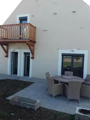 Balcon ou terrasse dans l'établissement Le bief chez Thérèse et Herve