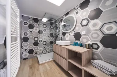 Salle de bains dans l'établissement Clos Grimont