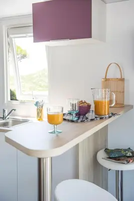 Cuisine ou kitchenette dans l'établissement Domaine de l'Epinette