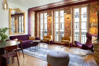 Coin salon dans l'établissement Maison Tillot
