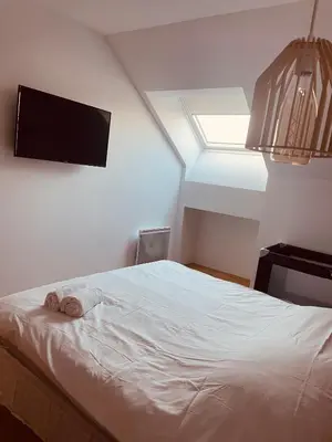 Un ou plusieurs lits dans un hébergement de l'établissement Logement A / Clos des Saunières