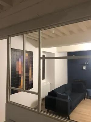 Un ou plusieurs lits dans un hébergement de l'établissement Gîte de la moinette