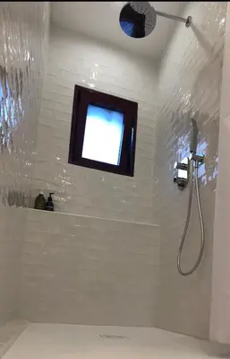 Salle de bains dans l'établissement Gîte de la moinette