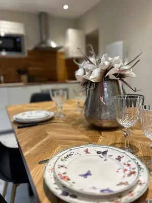 Cuisine ou kitchenette dans l'établissement Maison Grandjean