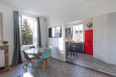 Cuisine ou kitchenette dans l'établissement T3-Isabelle et Christian