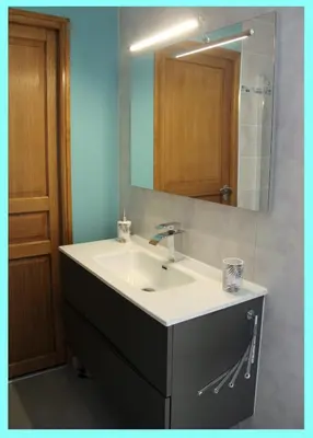 Salle de bains dans l'établissement Au Petit Pressoir