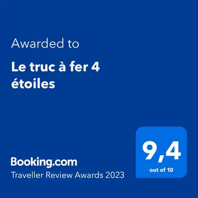 Certificat, récompense, panneau ou autre document affiché dans l'établissement Le truc à fer 4 étoiles