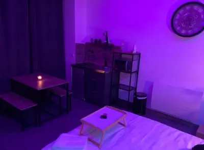 Un ou plusieurs lits dans un hébergement de l'établissement Appartement Spa - NAHLEO Industriel