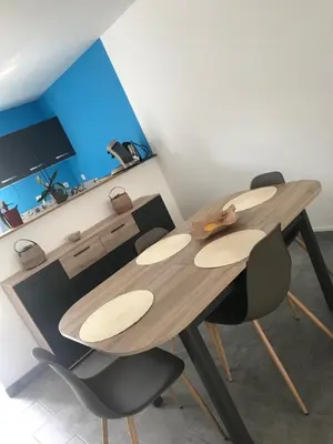 Cuisine ou kitchenette dans l'établissement Appartement Dulac
