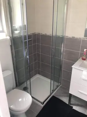 Salle de bains dans l'établissement Appartement Dulac