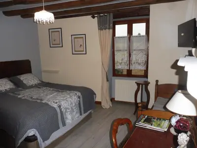 Un ou plusieurs lits dans un hébergement de l'établissement Chambre d'hôtes des 3 ifs