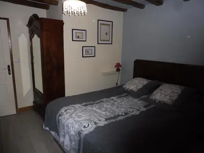 Un ou plusieurs lits dans un hébergement de l'établissement Chambre d'hôtes des 3 ifs