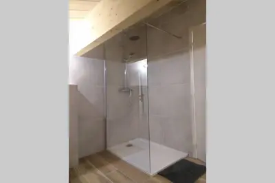 Salle de bains dans l'établissement Gîte Mamie Cocotte