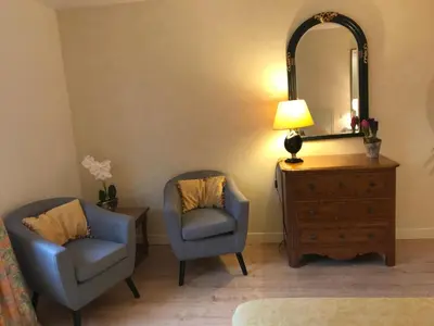 Coin salon dans l'établissement Ancienne Auberge des Brizards - Morvan (14 personnes)
