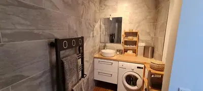 Cuisine ou kitchenette dans l'établissement Chez Charles Centre-Parking privé-Hospices-Gare