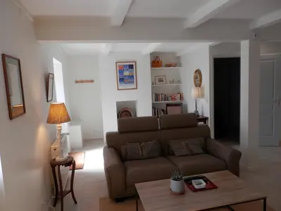 Coin salon dans l'établissement La Maison du vigneron